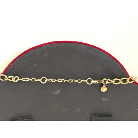 J.CREW Statement Crystal Necklace Gold Tone Chain Clear Glass 17.5"-20.5" - Picture 3 of 5